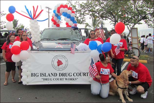 Big Island Drug Court’s Parade Float Wins First Place 