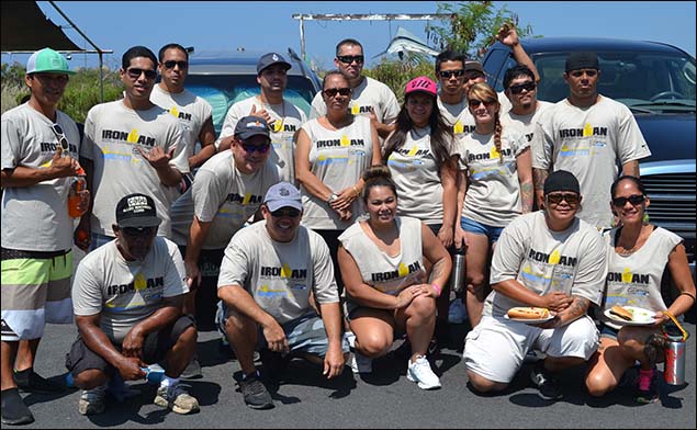  Volunteers included the Big Island Drug Court and Big Island Veteran Treatment Court clients, staff and alumni.  Also, volunteering was Board President Peter Kubota, Carol Kitaoka (Deputy Prosecutor, retired)  and Judge Ronald Ibarra (not pictured).  Volunteers helped to man an aid station, giving out water and food to all the athletes.  It was inspiring for all of the volunteers to see the efforts put forth by all the atheletes.