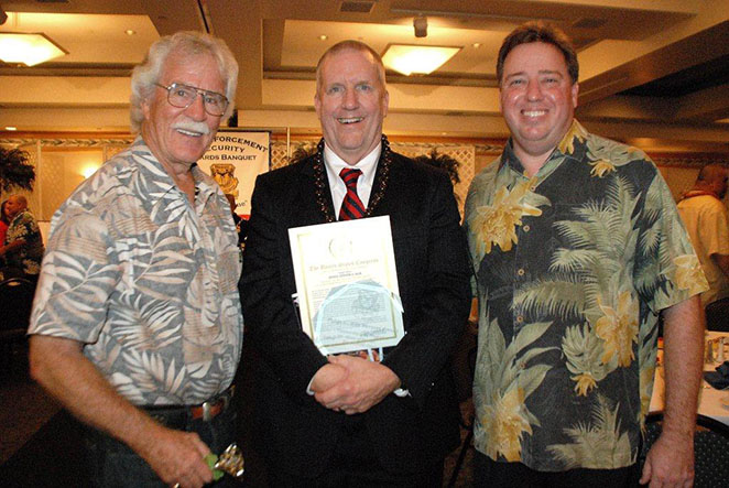 Judge Alm being recognized at the 2014 Law Enforcement and Security Award Banquet