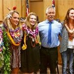 Kona Drug Court Judge Melvin Fujino with five program graduates.