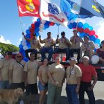 Photograph of float for Hilo Veterans Day Parade