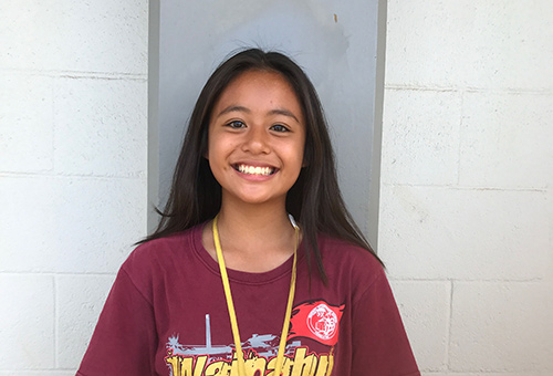 2019 First Circuit Law-Day Poster Contest 1st place winner Genalle Anne Alvarez, Waipahu Intermediate School.