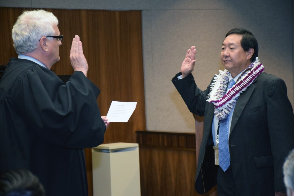 CJ and Judge Kawano swearing in