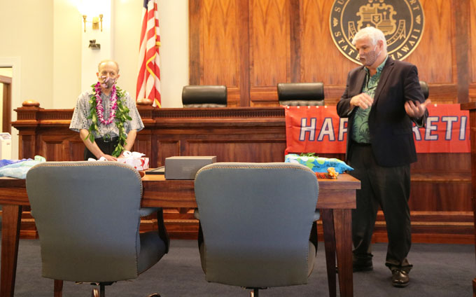 Chief Justice Mark E. Recktenwald shared memories of Justice Richard W. Pollack on the occasion of his retirement.