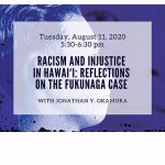 Image of the cover of the book, “Raced to Death in 1920s Hawai i: Injustice and Revenge in the Fukunaga Case.”