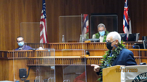 Photo of Chief Judge Joseph E. Cardoza (ret.), Judge Peter T. Cahill, and Chief Judge Richard T. Bissen, Jr.
