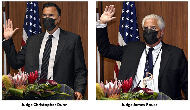 Judge Christopher M. Dunn and Judge James R. Rouse