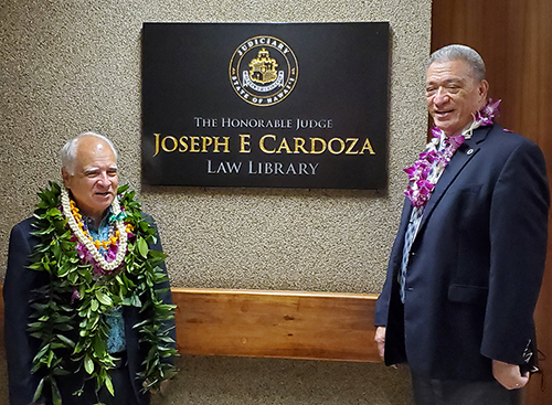 Image of Chief Judge Joseph Cardoza (ret.) and Chief Judge Richard Bissen, Jr.