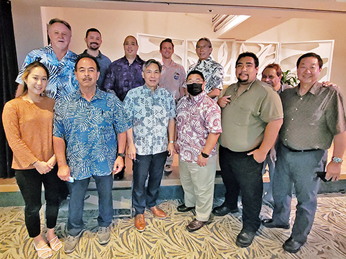 Group photo of the Second Circuit Drug Court Team at the Statewide Adult Drug Court Conference, Ala Moana Hotel corridor, September 1.