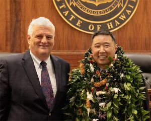 Image of Chief Justice Recktenwald and Judge Jordon Kimura