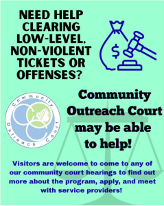 Community Outreach Court Flyer