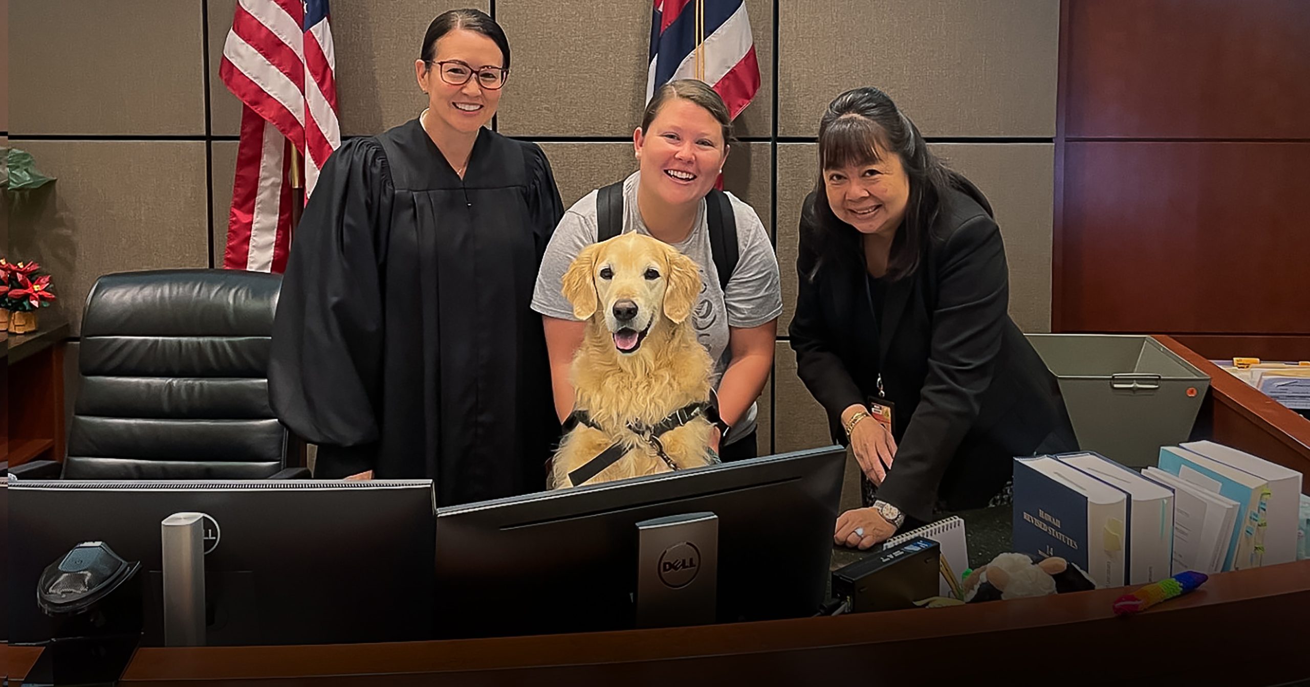 Judiciary | Therapy Dog Tuukka Brings Calm and Comfort to Kapolei ...