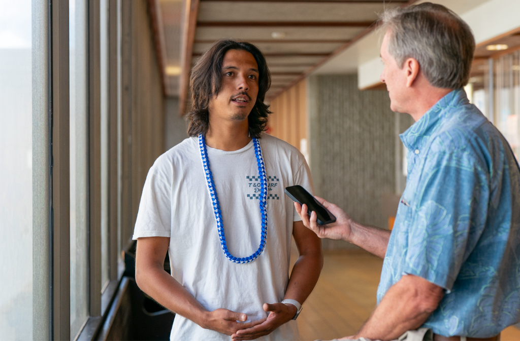 Chavez Canite, a 2025 DWI Court graduate, speaks about his experience going through the First Circuit’s Driving While Impaired (DWI) Court program.