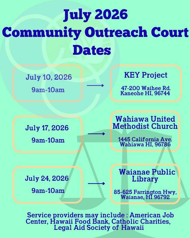 Community Outreach Court Flyer
